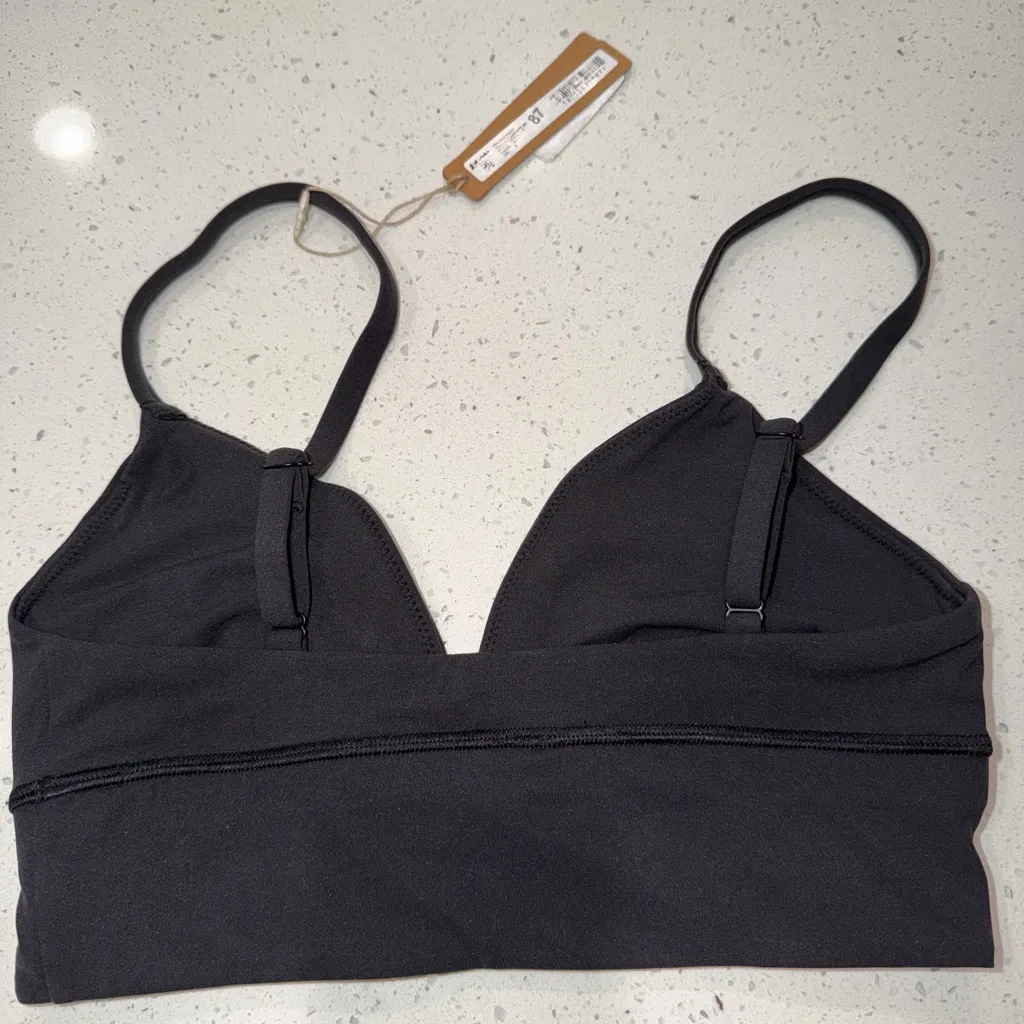 Skims small FITS EVERYBODY TRIANGLE LONGLINE BRA Onyx - Image 4