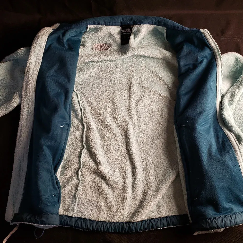 The North Face Fleece Full‎ Zip Jacket Blue Women’s Medium - Image 3
