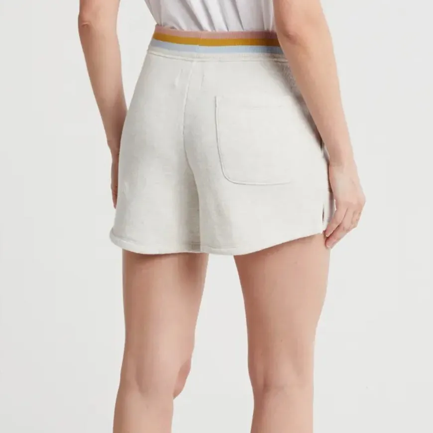 Madewell MWL Buttercup Cotton Sweat Shorts in Heather Light Grey Size Small NWT - Image 2