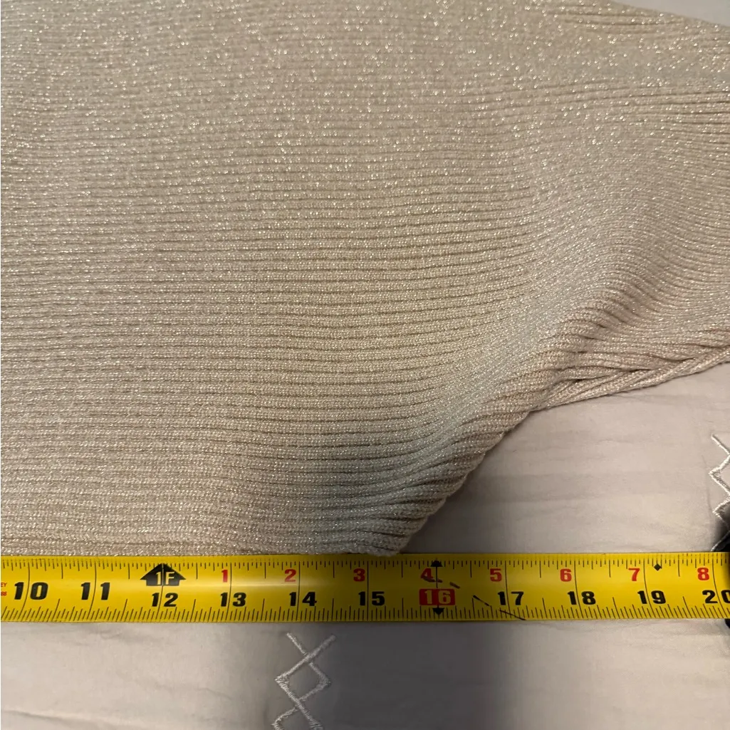 Lush Ribbed Beige Women's Sweater size L - Image 9