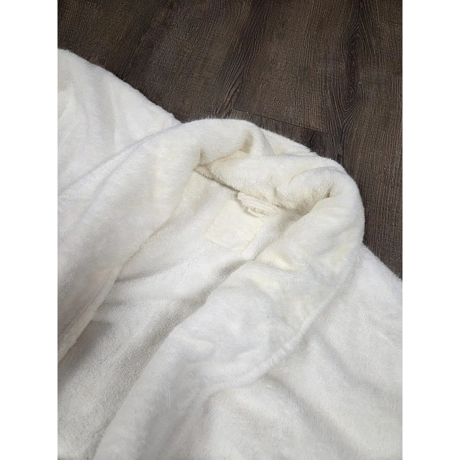 The Purists Vintage Terrycloth White Robe L/XL Made in Italy Super Thick Plush Size undefined - Image 3