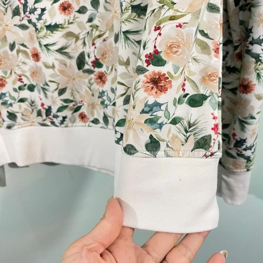 Mia & Tess The Paper Store Women's Floral Graphics Sweathisrt Size S - Image 9