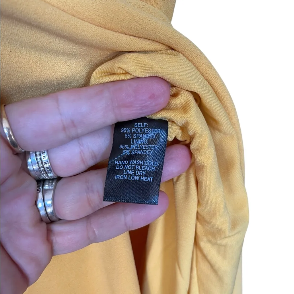 Lulu’s Own the Night Mango Strapless Maxi Dress Yellow Size M - Image 13