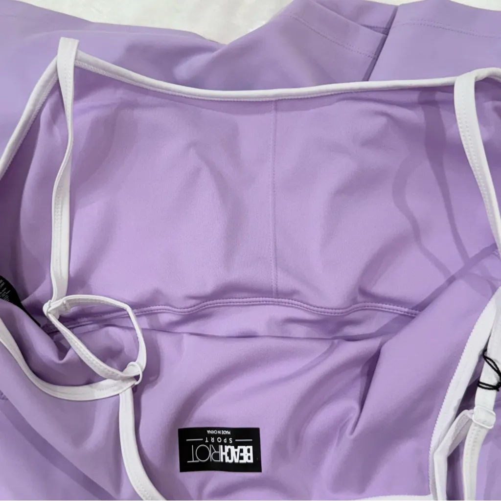 Beach Riot Raelyn Dress Mini French Lavender Size XL A Line Sporty Chic Shorts - Image 14