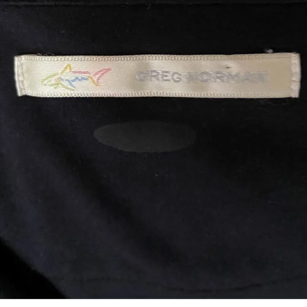 GREG NORMAN 1/4 Zip Black AVFUEL Golf Jacket Activewear Top ~ Women's MEDIUM - Image 7