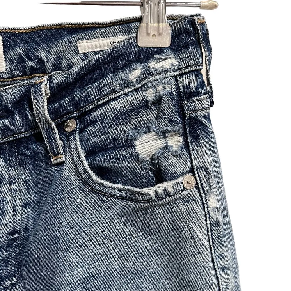 Citizens of Humanity Charlotte Button Fly Straight Ankle Jeans Women's Size 24 - Image 6