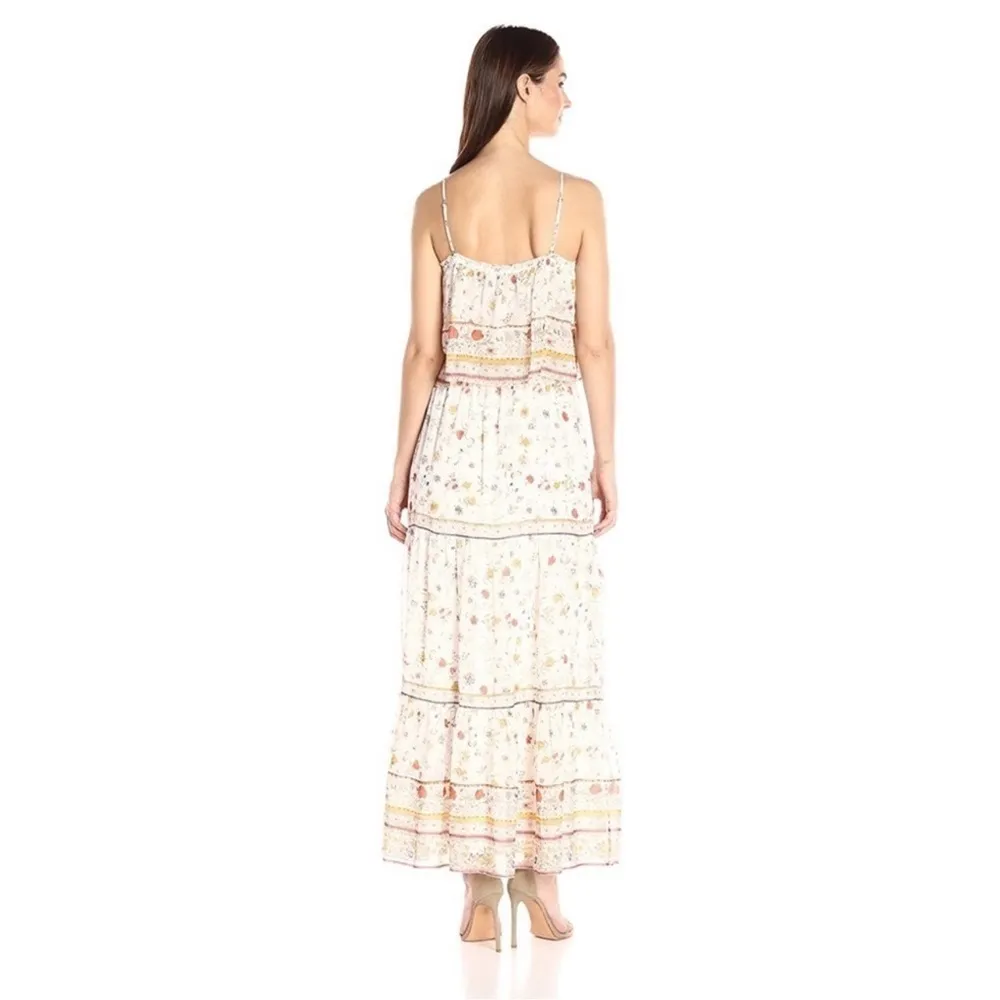 Joie Vernita Silk Maxi Dress - White Floral Pattern - Image 8