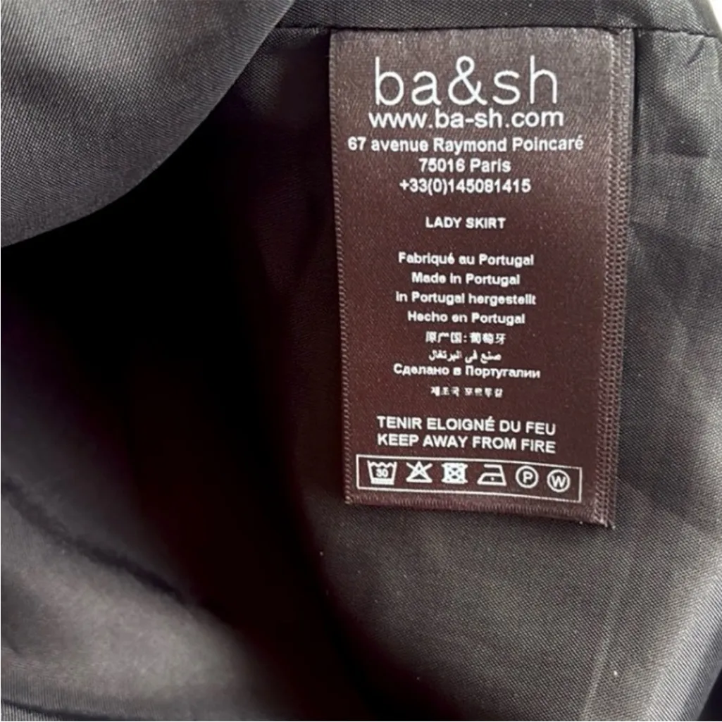 Ba&sh Like New  Lady Skirt Button Details
Black Size 6 - Image 7