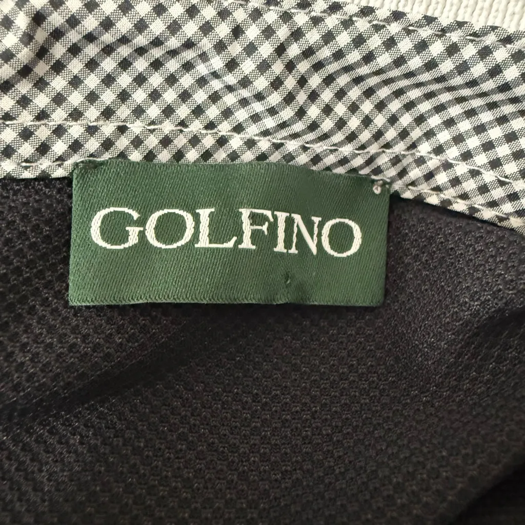 Golfino Polo Shirt 3/4 Sleeve Size 10 Black and White Size M - Image 7