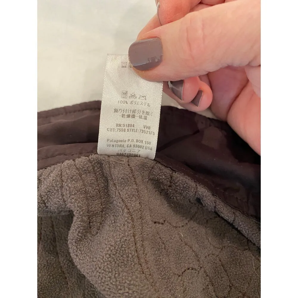 Patagonia Water Girl Zip Up Quilted Jacket Brown Outerwear Womens Size Medium - Image 10