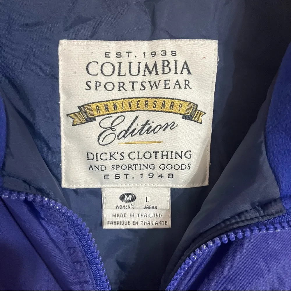 Columbia Women’s Vintage  X Dicks Sporting Goods Ski‎ Jacket Size Medium Blue - Image 3