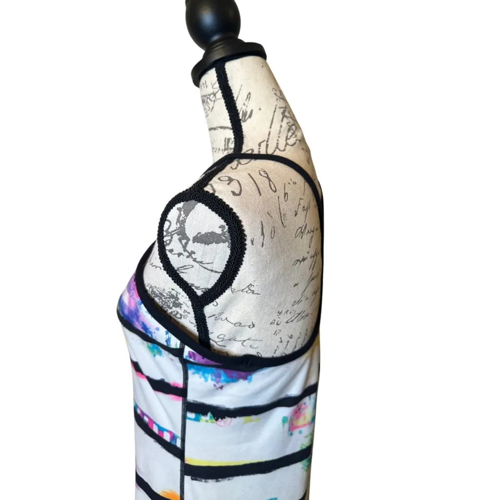 Lululemon Size 10 multicolor striped spaghetti strap workout tank top - Image 6