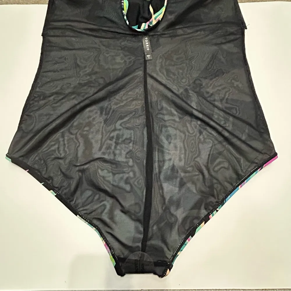 Torrid  Wireless Mesh High Neck One Piece Swimsuit - Image 12