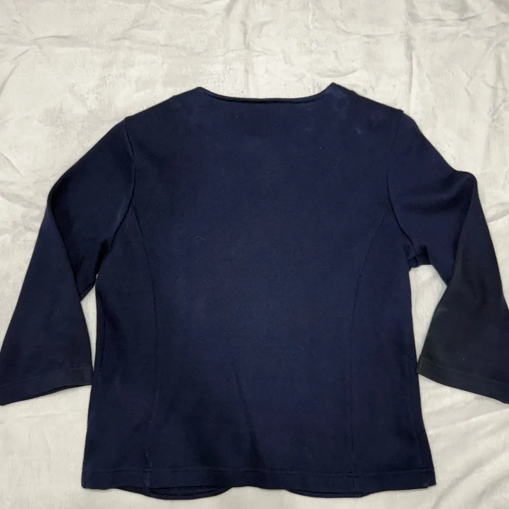 Vintage BOB MACKIE Black Jubilation Cat Heart Embroidered Zip
Cardigan M - Image 4