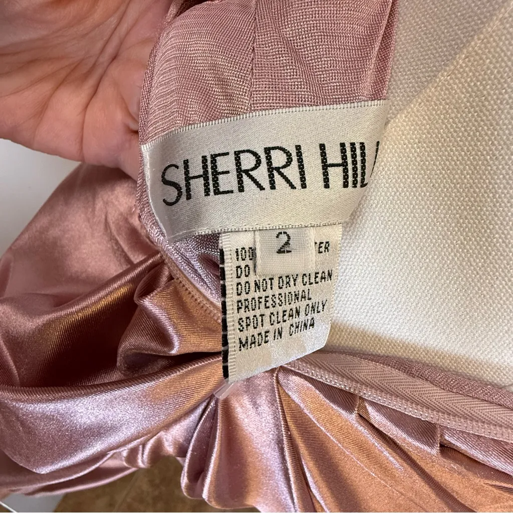 Sherri Hill Strapless Rose Gold Lace Corset Style Formal Gown Women’s Size 2 - Image 14