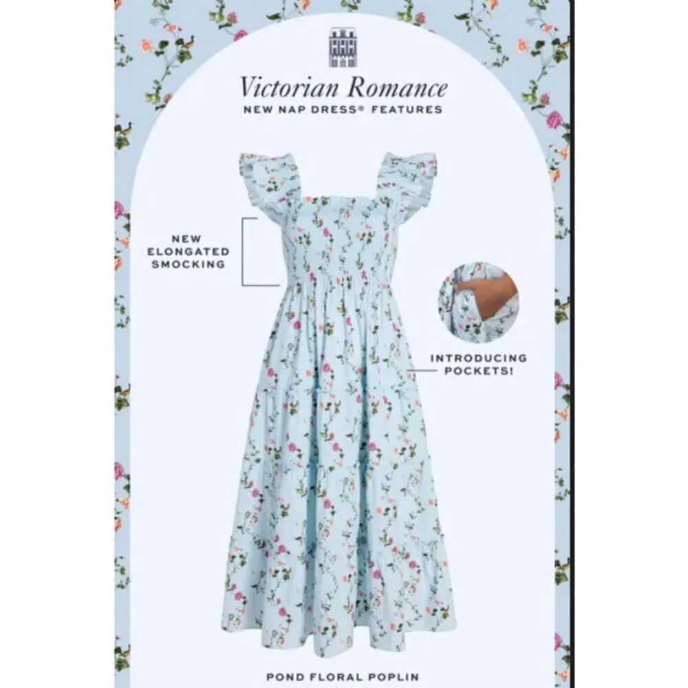 💕HILL HOUSE HOME💕 The Ellie Nap Dress ~ Pond Floral Print XS - Image 12
