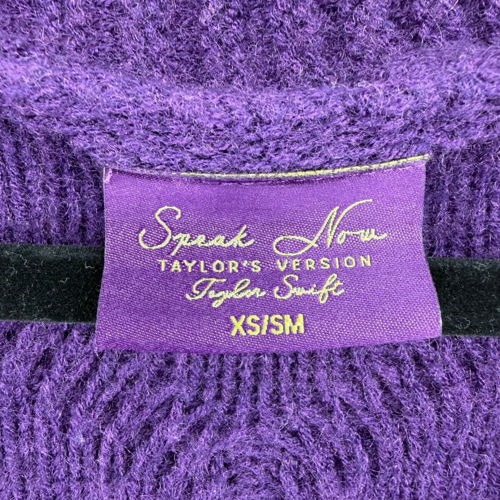 Taylor Swift Speak Now Taylor's Version Oversized Purple Cardigan Sweater XS/S - Image 5