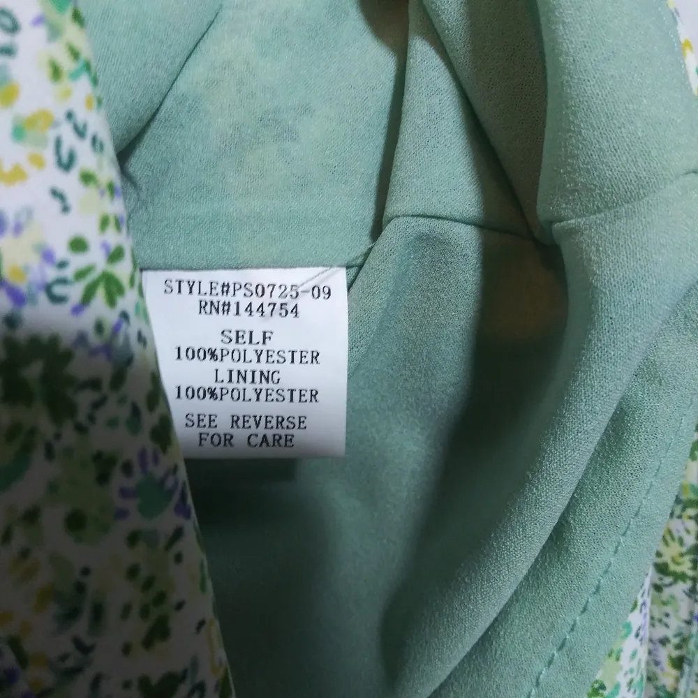 Davi & Dani Green Combo Ruffle Tiered Midi Skirt Cottage Simple Prairie Size 1X - Image 5