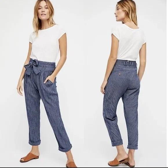 Free People Striped Harem Pants Size 4 - Image 2