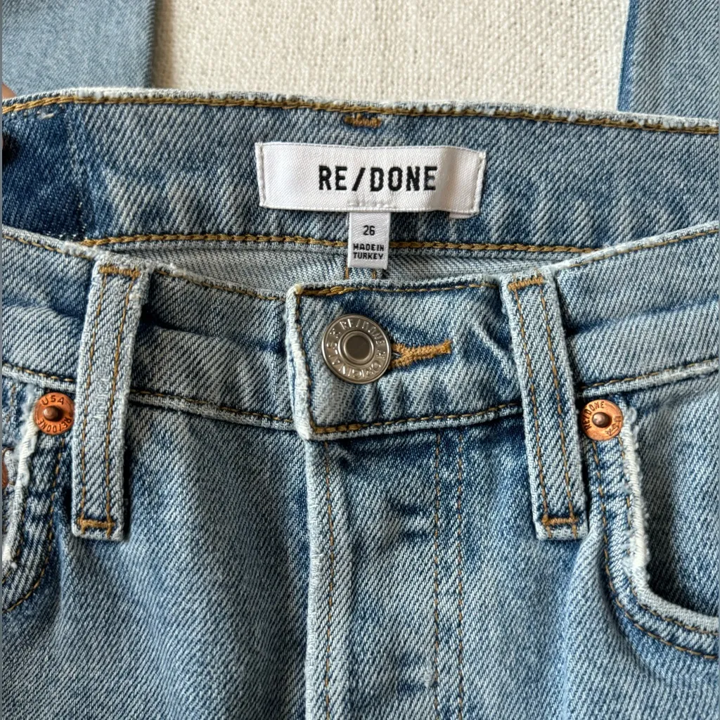 NWT Re/Done 90s High Rise Crop Jeans - Image 5