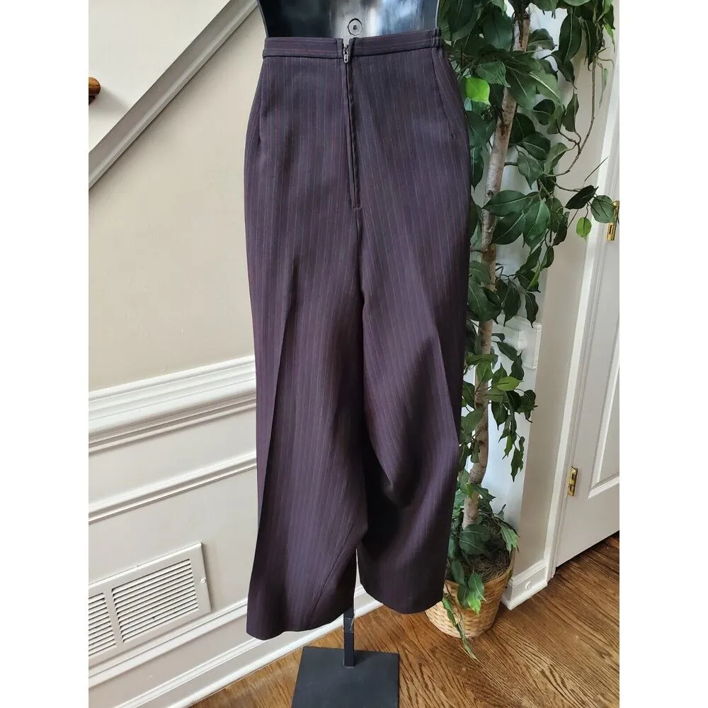 Perceptions Women Black Polyester Open Front Blazer & Pant 2 Pc's Suit Size 24W - Image 10