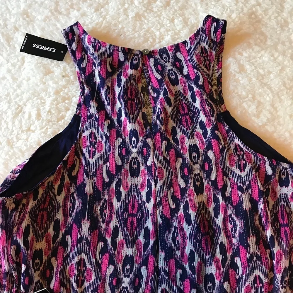 EXPRESS  Sheer Printed Maxi Dress - Image 6