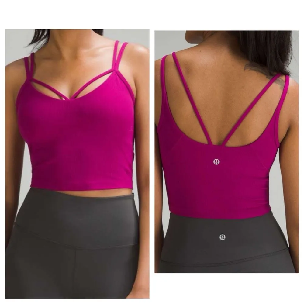 NWT Lululemon Align Strappy Ribbed Tank  in Magenta pink size 2 - Image 2