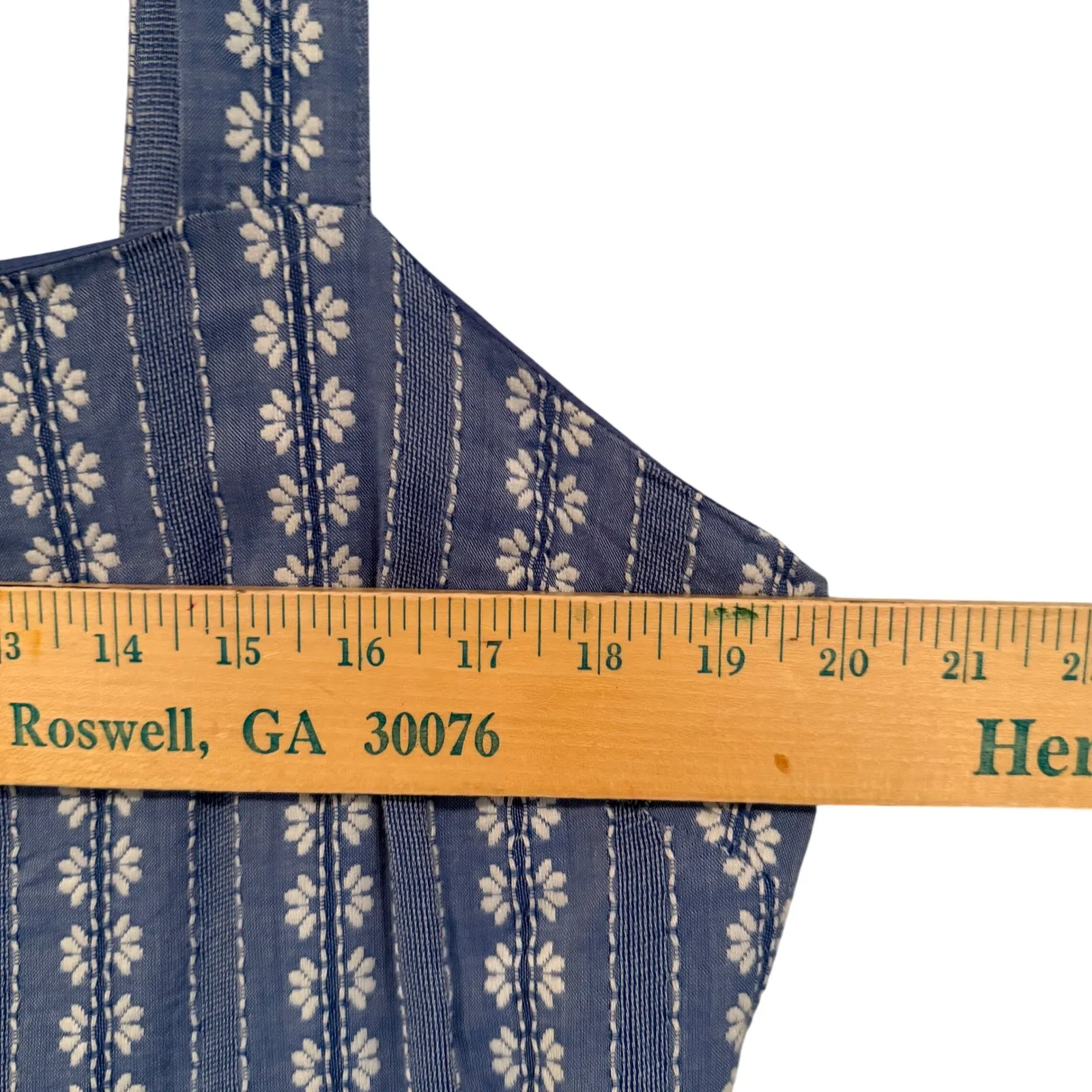 Madewell Embroidered Button-Back Tiered Sundress Women's 14 Blue Feminine Boho - Image 11