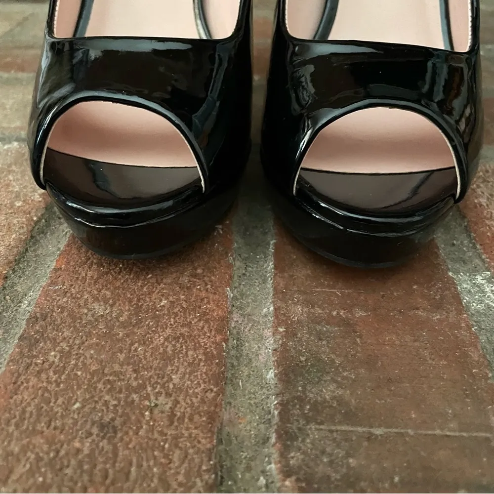 Chinese Laundry Open Toe Black Heels - Image 8