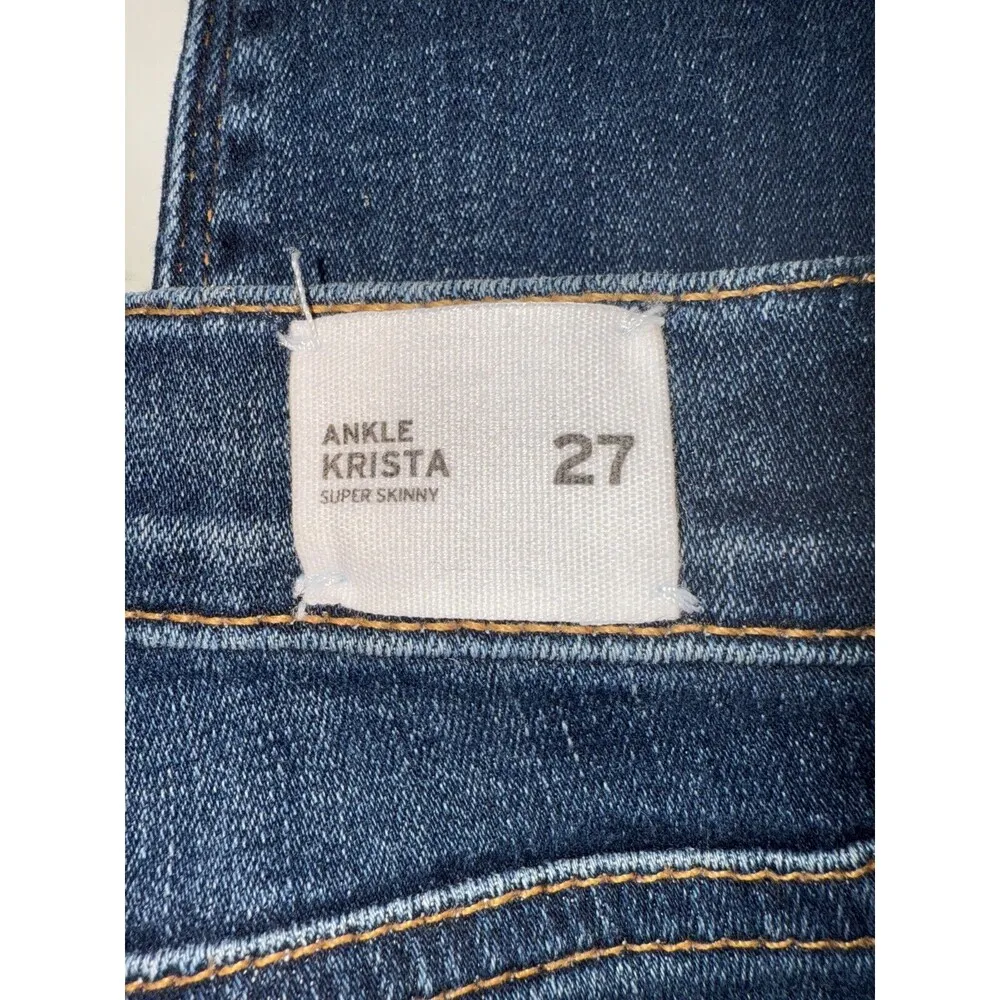 Hudson Jeans Women's 27 Krista Super Skinny Ankle Release Hem EXPS Dark Wash - Image 7
