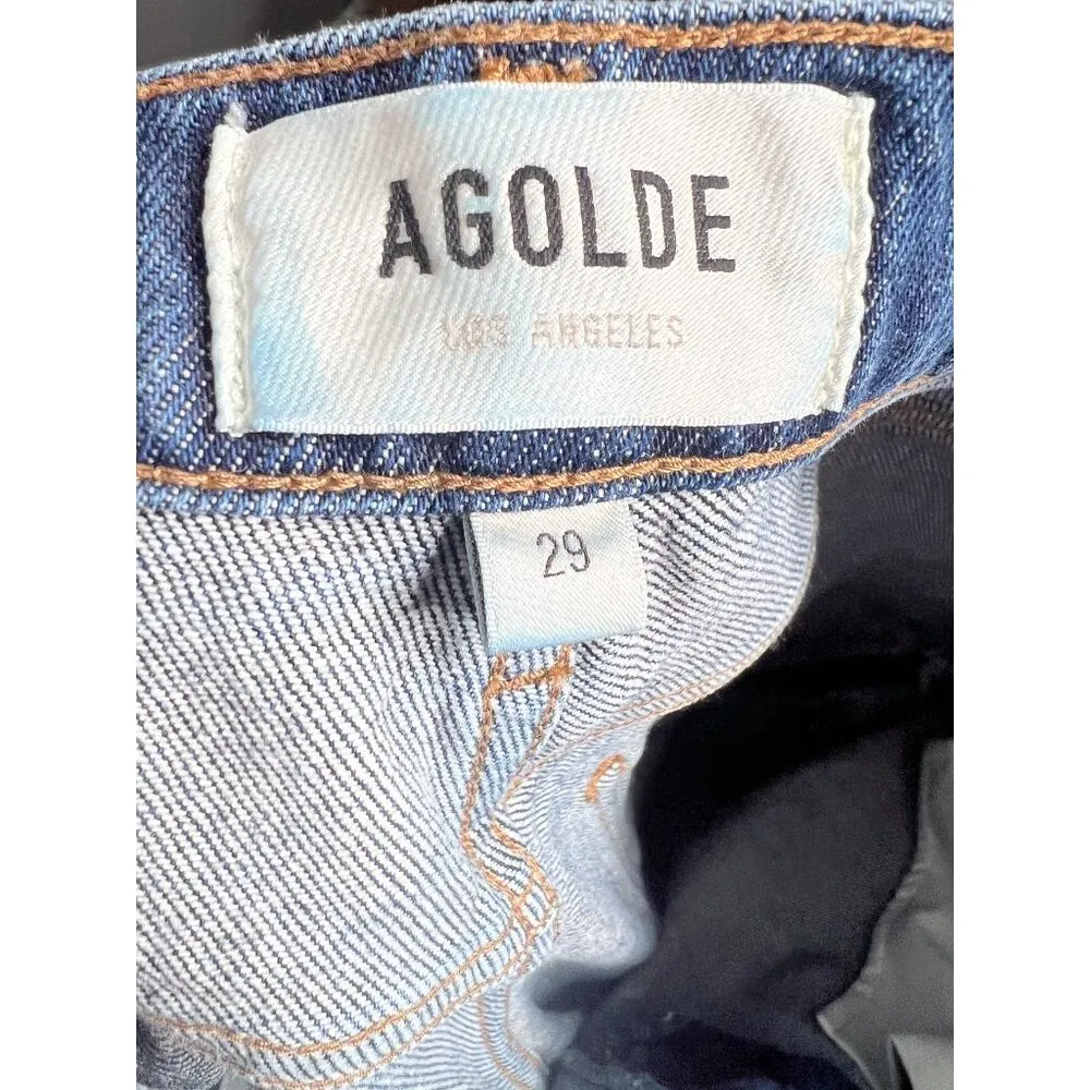 AGOLDE  Ren Jeans in Echo Size 29 High Rise Wide Leg - Image 8