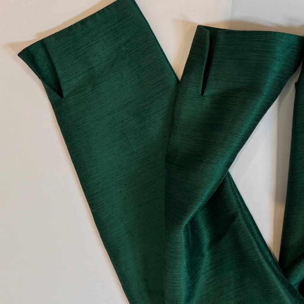 Le Suit Petite 12P Green Skirt Suit Old Money Classic Holiday Elegant Church - Image 11