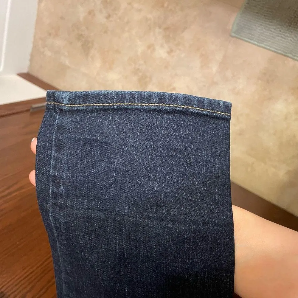 Size 10 Dark blue denim American eagle super stretch skinny jeans - Image 8