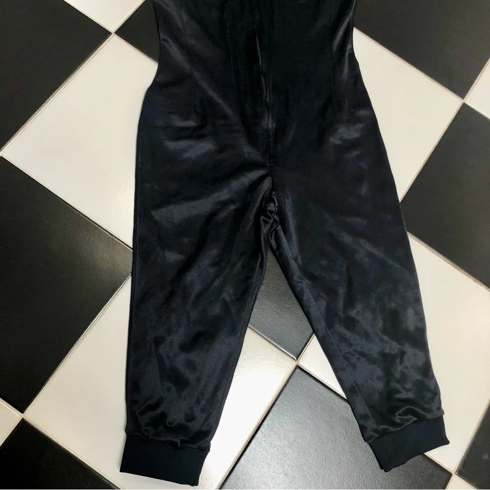 Vintage 70s 80s Fila Athletic Romper Zip Up Sleeveless Onesie Navy Blue Retro 10 - Image 5