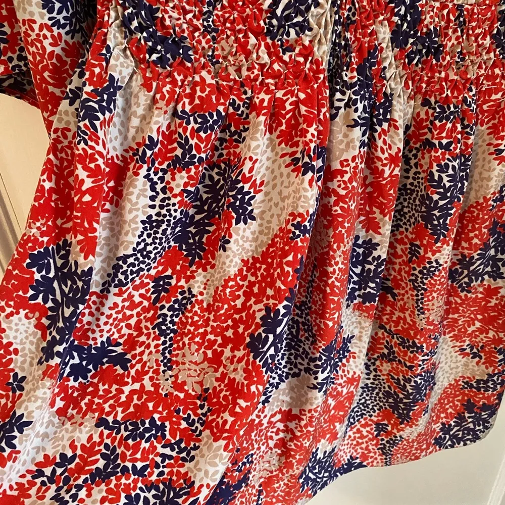 Jessica Simpson Red, White, & Blue Long Sleeve Dress size 6 - Image 4