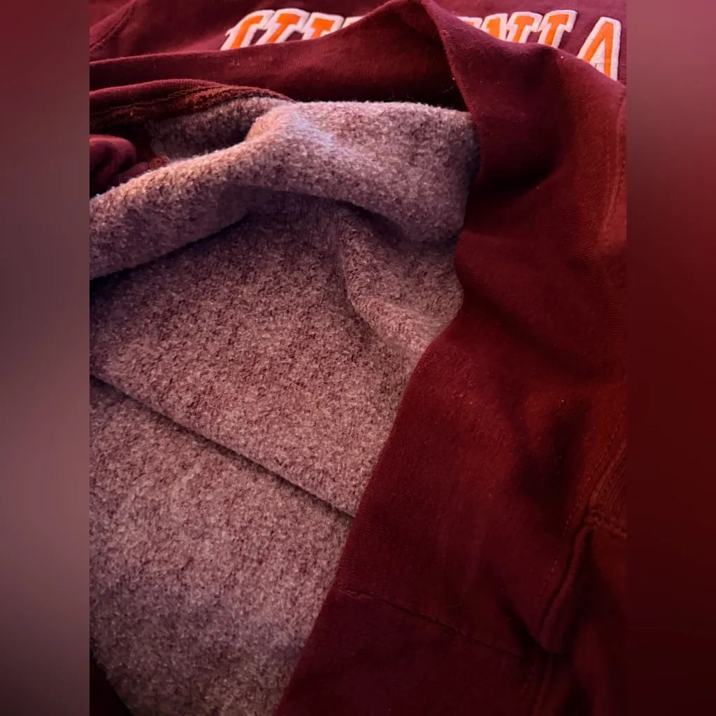 Virginia Tech Burgundy Embroidered Sweatshirt - Image 5