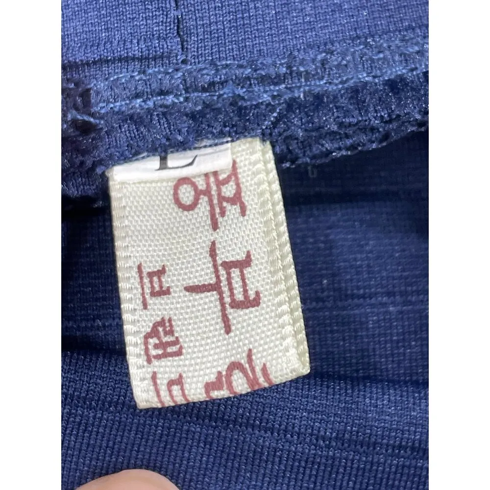 Womens Blue Cowl Neck Ribbed Long Sleeve Dress SKU 7641 Size L Size L - Image 9