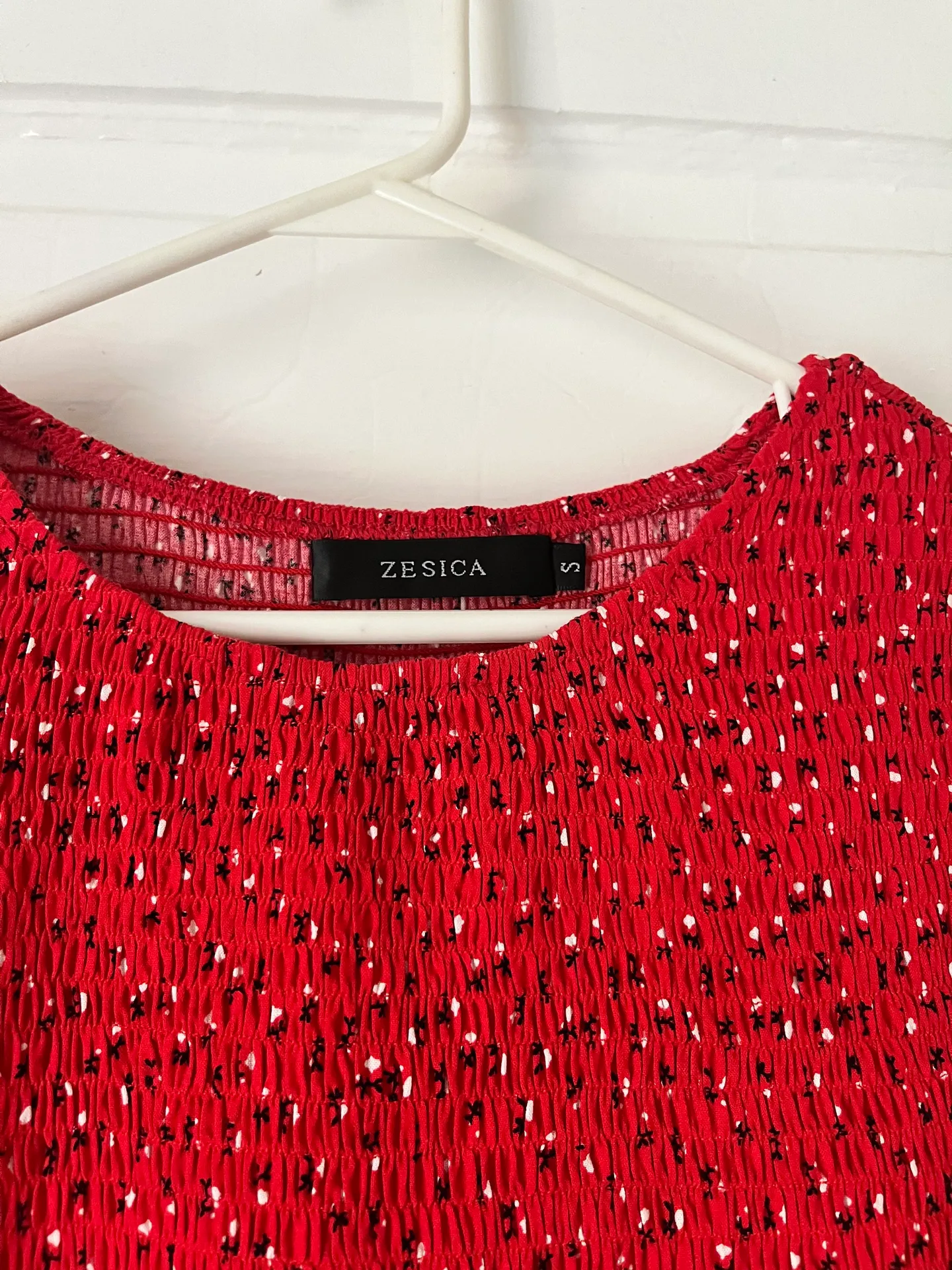 Zesica Floral Red Dress - Image 5