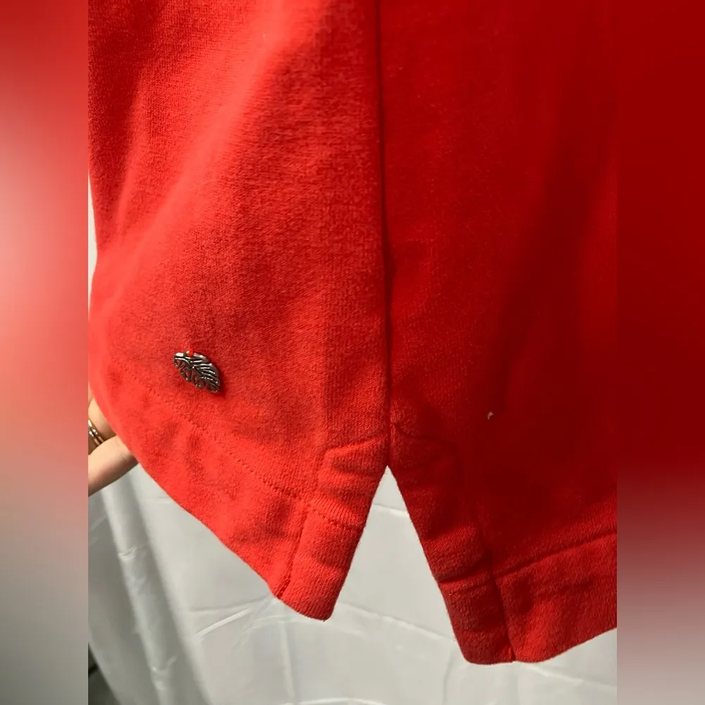 Tommy‎ Bahama Sea Glass Bell Sleeve Crew Neck Sweatshirt Womens size XS - Image 7