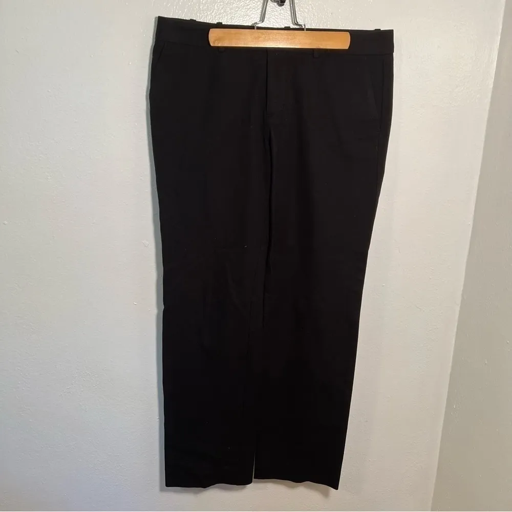 Gap True Straight Dress Pant Black Two-Way Stretch 6A - Image 2