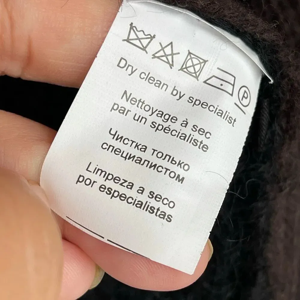 Malene Birger mohair/leather sweater Small Black - Image 9