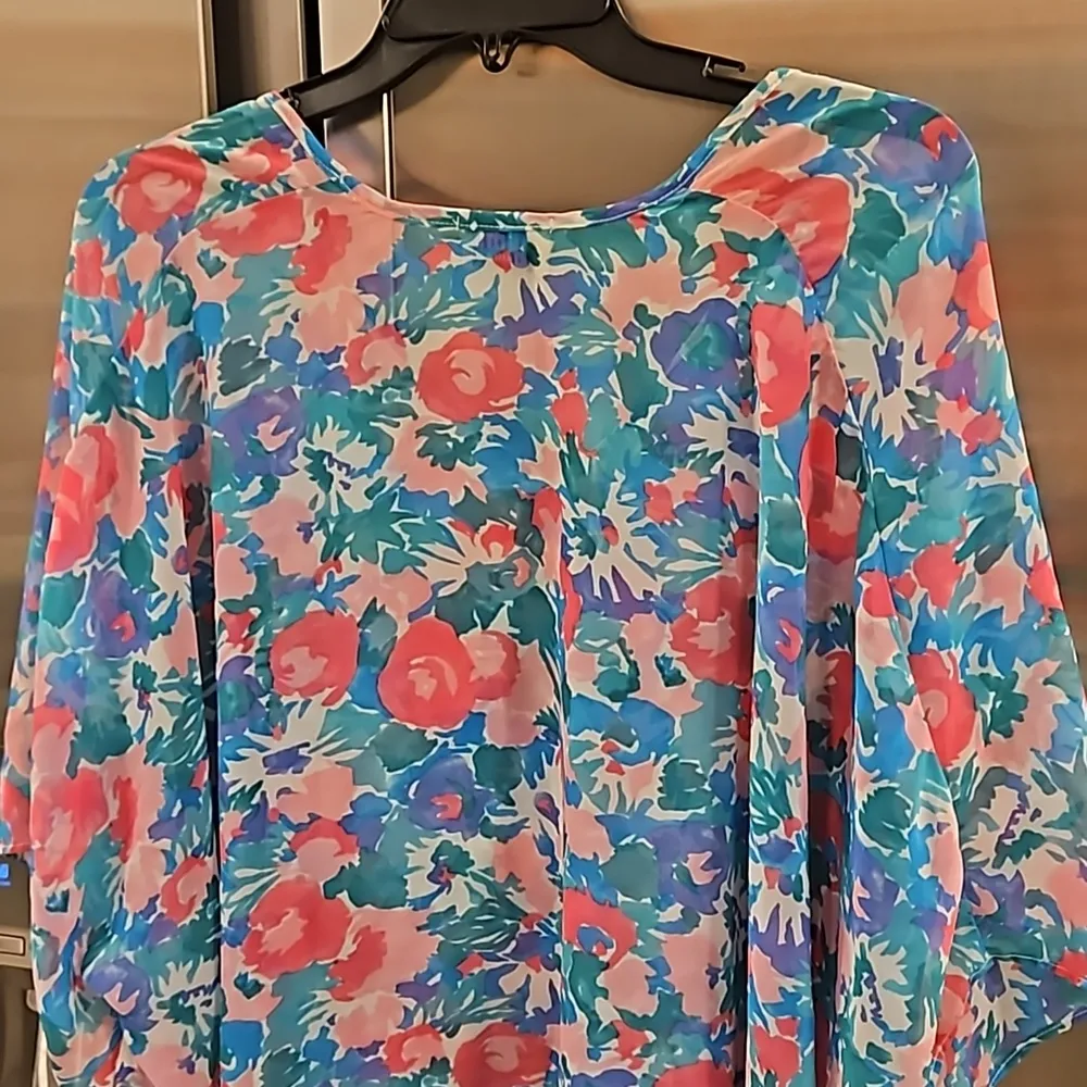 💕SHOW ME YOUR MUMU💕 Peta Tunic Swimsuit Coverup ~ Vintage Floral Print Medium - Image 4