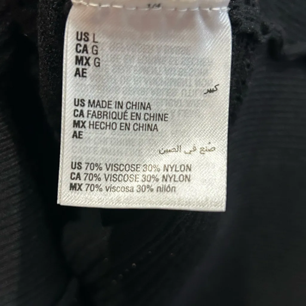 I.N.C. International Concepts Womens Ribbed Knit Crewneck Sweater Black Size L - Image 7