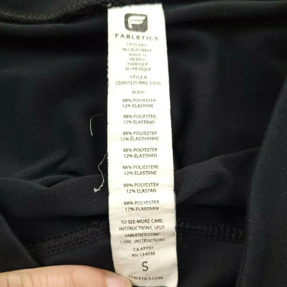 Fabletics Womens Yoga Leggins Black SZ S - Image 4