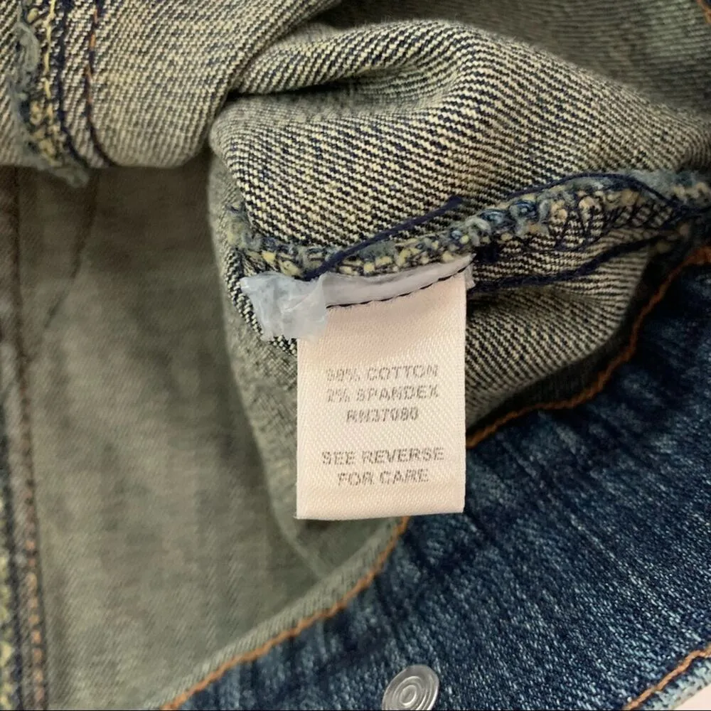 Via Penny Lane Reworked Apparel | The Beatles Yellow Submarine Denim Jacket Blue Size 14 - Image 6