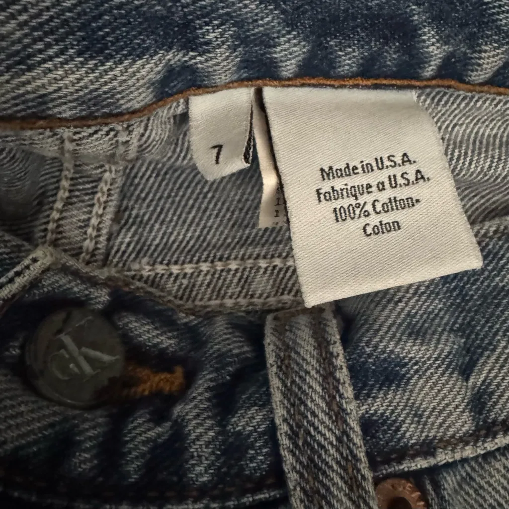 Calvin Klein Vintage 1990’s High Rise Straight Leg Mom Jeans Size 7 - Image 7