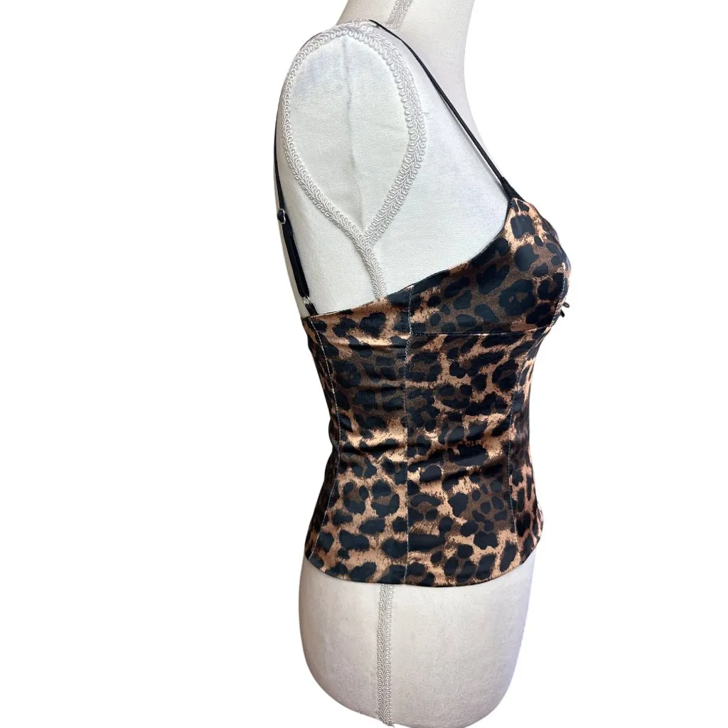 LIONESS Enigmatic Cami in Leopard X-Small Womens Sleeveless Tank Top - Image 7