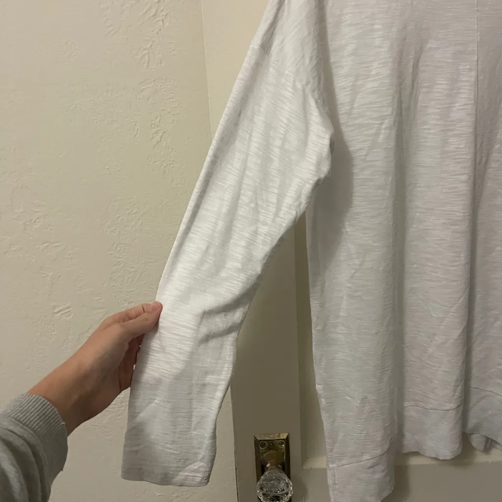 LILLA P white Long Sleeve Top Size Medium - Image 12