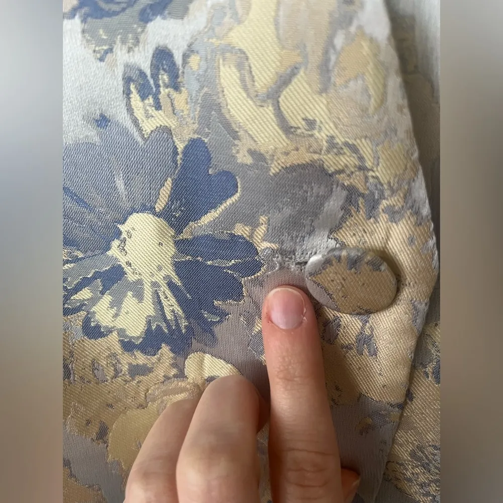 Bardot Floral Jacquard Puffy Long Sleeve Minidress With Buttons Women’s Size 6 - Image 14