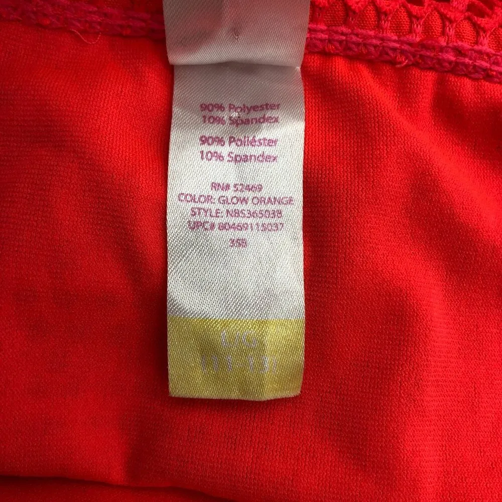 No Boundaries Womens Bikini Swim Bottoms Crochet Red Size L - Image 4